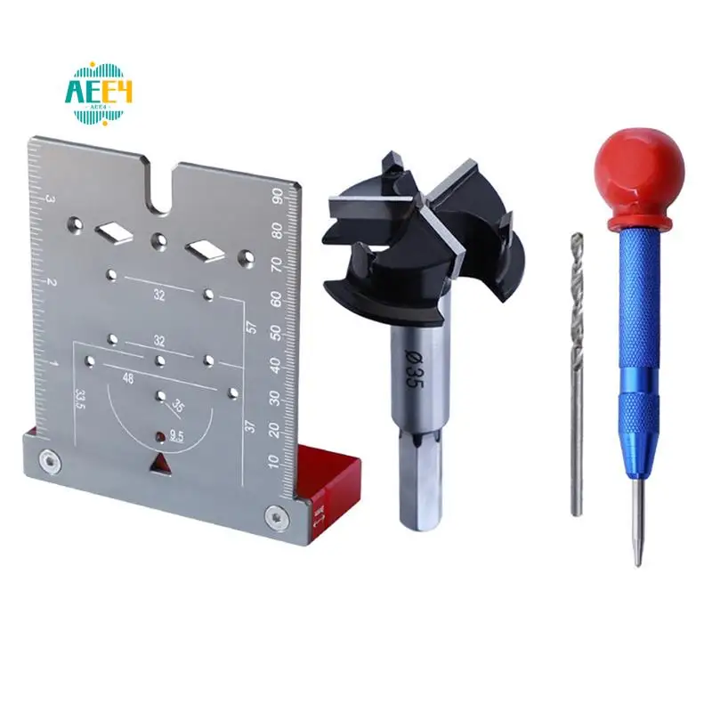 AEE4-35Mm Hinge Punching Locator Hinge Boring Jig With Inch Metric Scale Multi-Function Woodworking Drilling Locator
AEE4-35Mm Hinge Punching Locator Hinge Boring Jig With Inch Metric Scale Multi-Function Woodworking Drilling Locator
