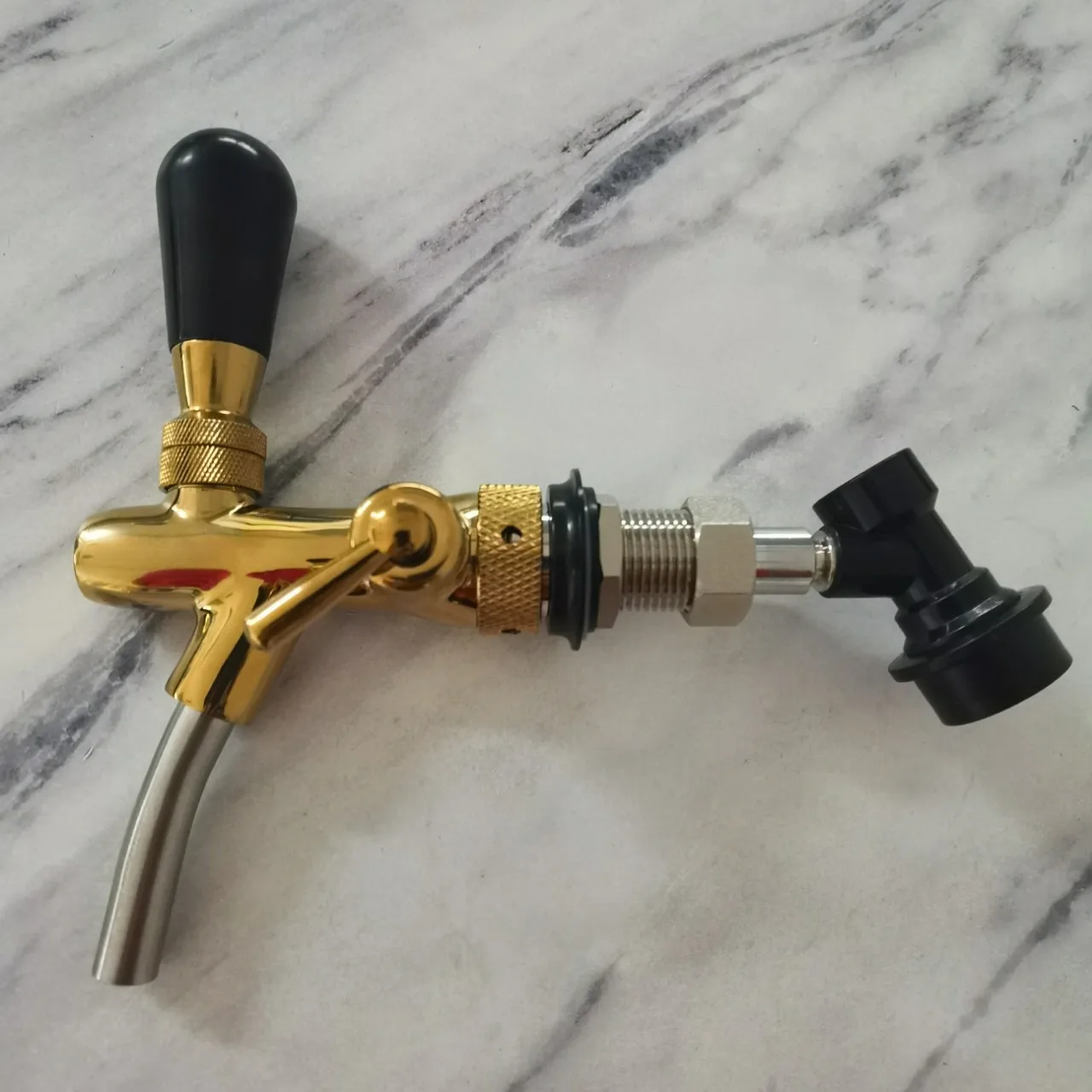 1PCBeer Homebrewing Tap With Ball Lock Beer Tap Faucet & Adjustable Faucet With Brass Gold Plating
1PCBeer Homebrewing Tap With Ball Lock Beer Tap Faucet & Adjustable Faucet With Brass Gold Plating