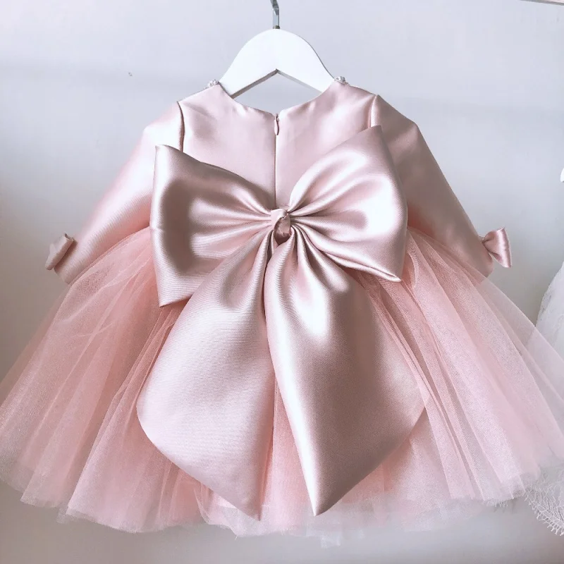 Girls' First Birthday Dress Pink Lace Princess Dress Long Sleeve Baby Birthday Piano Bowknot Children's Puffy Tulle
Girls' First Birthday Dress Pink Lace Princess Dress Long Sleeve Baby Birthday Piano Bowknot Children's Puffy Tulle