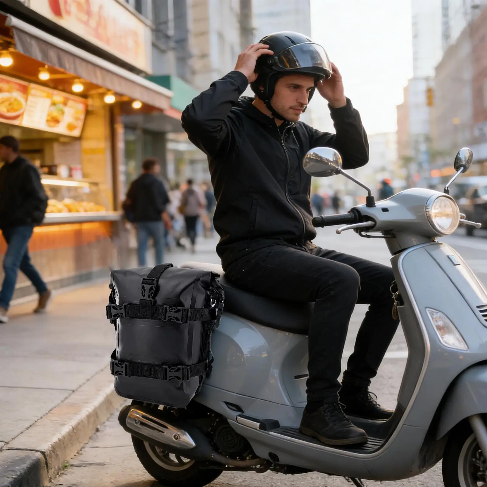 Водонепроницаемая сумка для инструментов для мотоцикла, дорожная сумка-баул для мотоцикла, сумки-кофры для мотоциклов для коротких поездок, путешествий и городских приключений
Водонепроницаемая сумка для инструментов для мотоцикла, дорожная сумка-баул для мотоцикла, сумки-кофры для мотоциклов для коротких поездок, путешествий и городских приключений