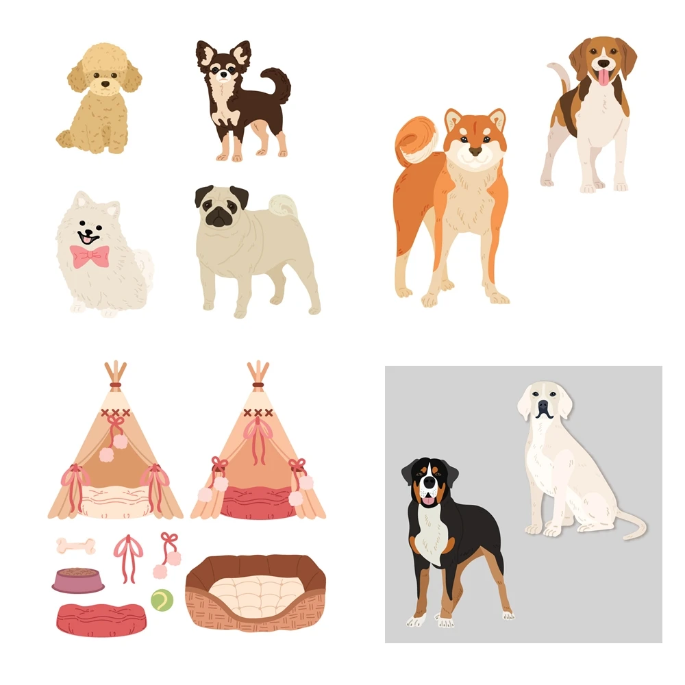 New 2025 Small Medium Large Dogs and Dog Beds Cutting Dies for Pet-Tastic Release Scrapbooking Paper Making Frame Craft Card
New 2025 Small Medium Large Dogs and Dog Beds Cutting Dies for Pet-Tastic Release Scrapbooking Paper Making Frame Craft Card
