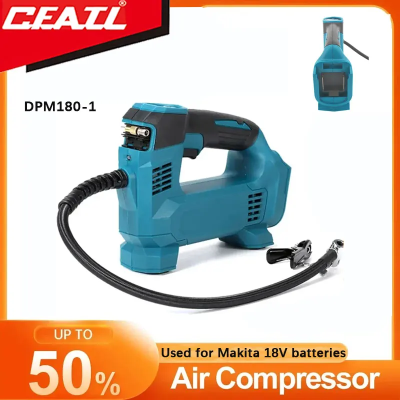 DMP180-1Cordless Electric Air Pump Portable Car Air Compressor Handled Digital Car Tire Air Inflator Pump For Makita 18V Battery
DMP180-1Cordless Electric Air Pump Portable Car Air Compressor Handled Digital Car Tire Air Inflator Pump For Makita 18V Battery