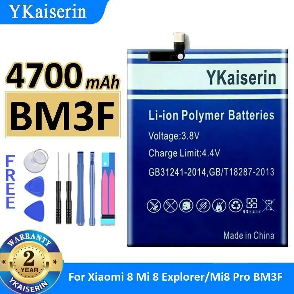 Premium Replacement For Xiaomi 8 for MI 8 Explorer Mi8 Pro Mobile Phone Battery 4700mAh BM3F Stable
Premium Replacement For Xiaomi 8 for MI 8 Explorer Mi8 Pro Mobile Phone Battery 4700mAh BM3F Stable