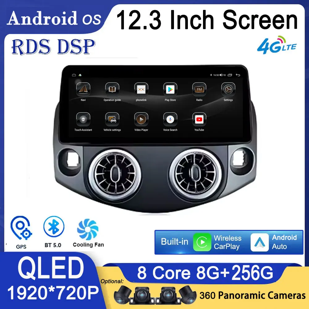 12.3 Inch Wireless CarPlay For Toyota RAV4 2007 - 2011 Car intelligent System Navigation GPS Display Touch Screen Android Auto
12.3 Inch Wireless CarPlay For Toyota RAV4 2007 - 2011 Car intelligent System Navigation GPS Display Touch Screen Android Auto