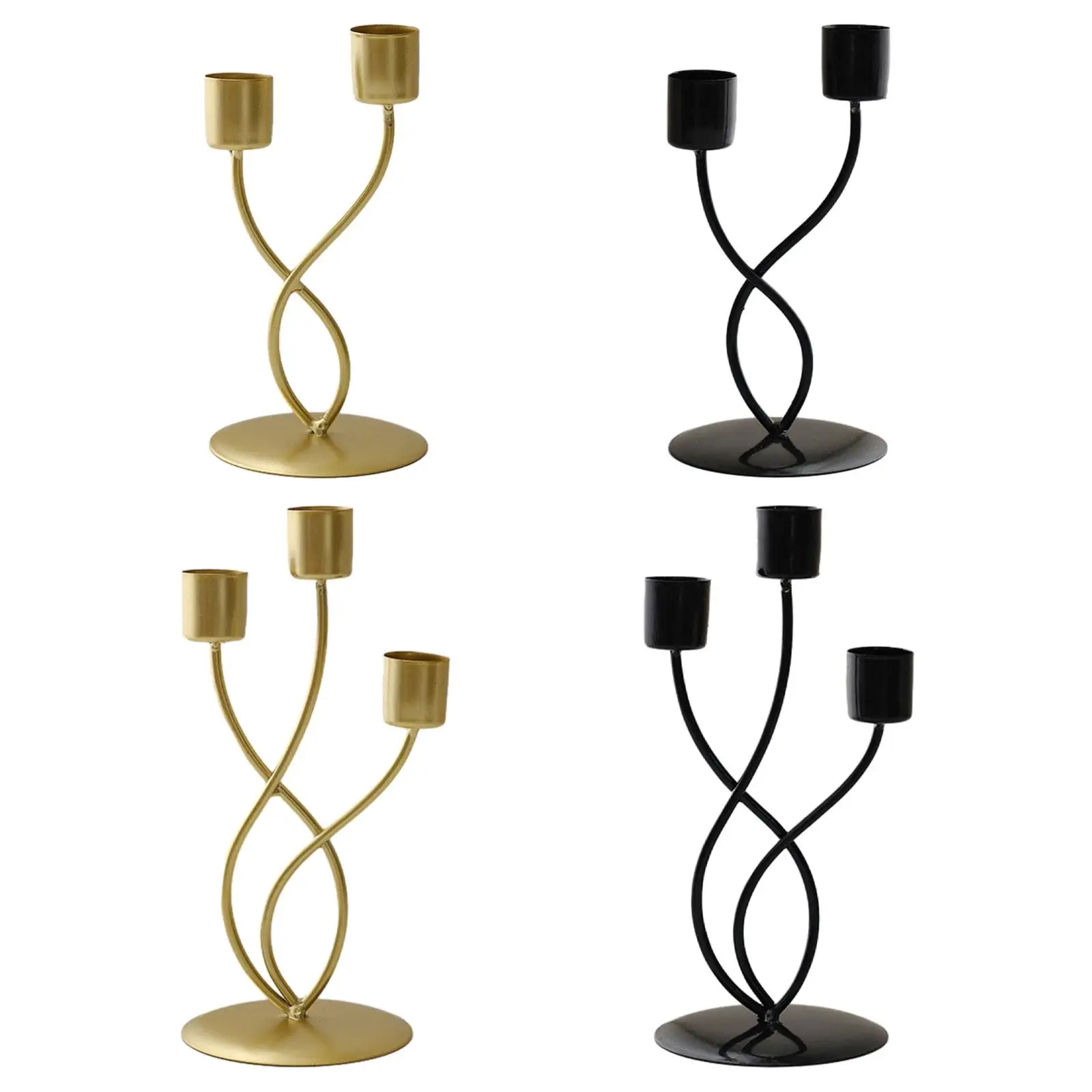 Metal Candle Holder Elegant Iron Stable Base Candelabra Table Centerpiece for Festival Fireplace Party Desktop Home Decoration
Metal Candle Holder Elegant Iron Stable Base Candelabra Table Centerpiece for Festival Fireplace Party Desktop Home Decoration