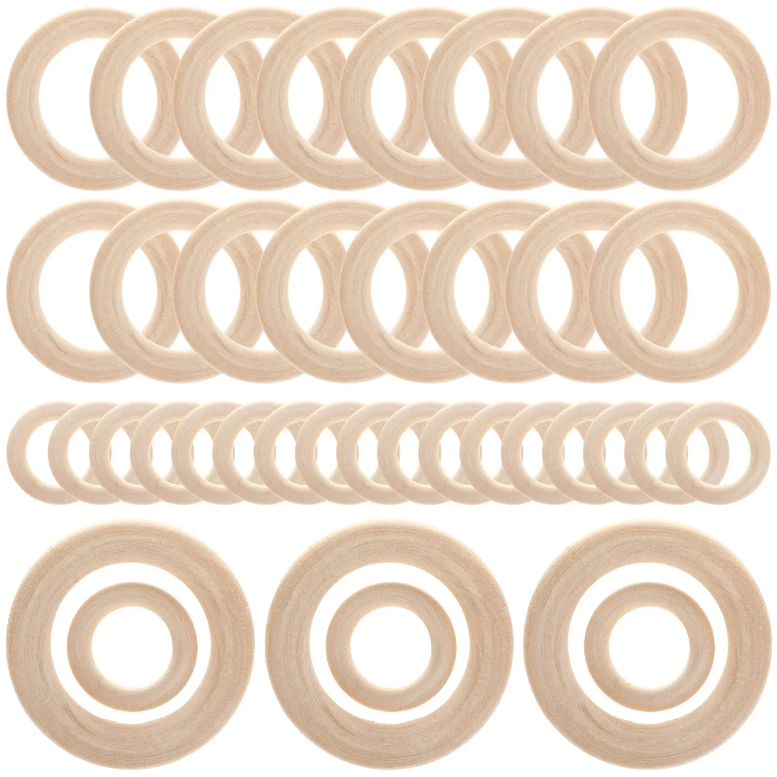 40 Pcs Jewelry Accessories Blank Wooden Rings for Crafts Macrame Smooth DIY Projects Unfinished Wood Circles Pendant Making
40 Pcs Jewelry Accessories Blank Wooden Rings for Crafts Macrame Smooth DIY Projects Unfinished Wood Circles Pendant Making