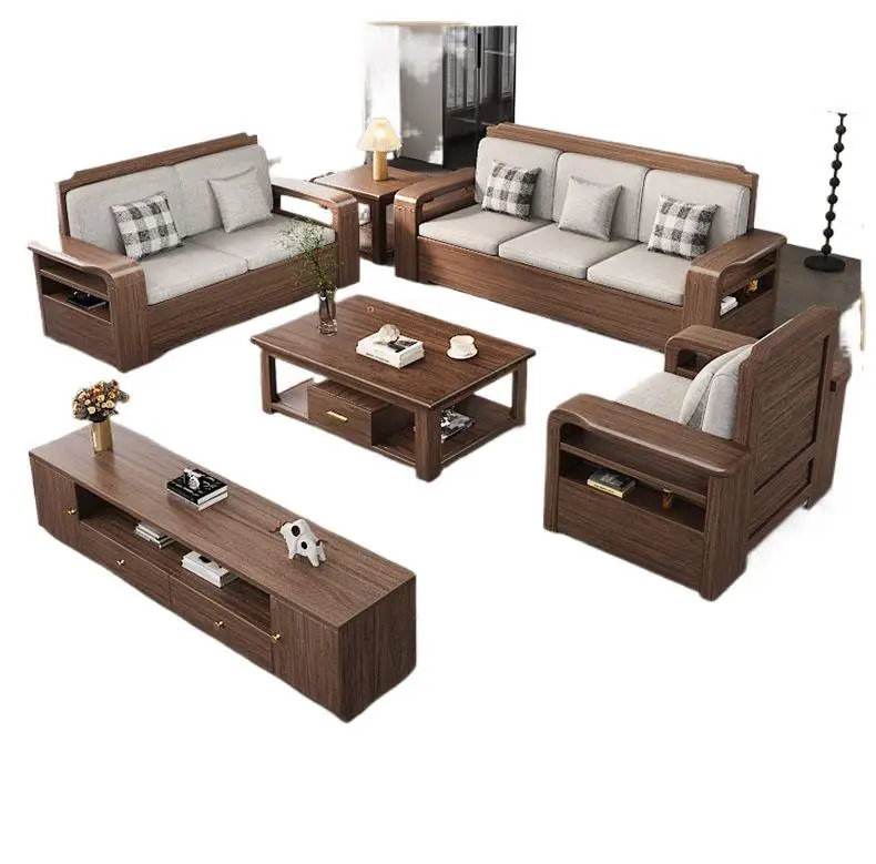Black walnut solid wood sofa combination winter and summer dual-purpose storage size modern simple living room
Black walnut solid wood sofa combination winter and summer dual-purpose storage size modern simple living room