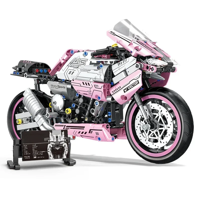 1000RR, совместимая с розовым мотоциклом, модель строительного блока, детская головоломка в сборе, игрушечный автомобиль, подарочные игрушки для мальчиков, коллекционные предметы
1000RR, совместимая с розовым мотоциклом, модель строительного блока, детская головоломка в сборе, игрушечный автомобиль, подарочные игрушки для мальчиков, коллекционные предметы