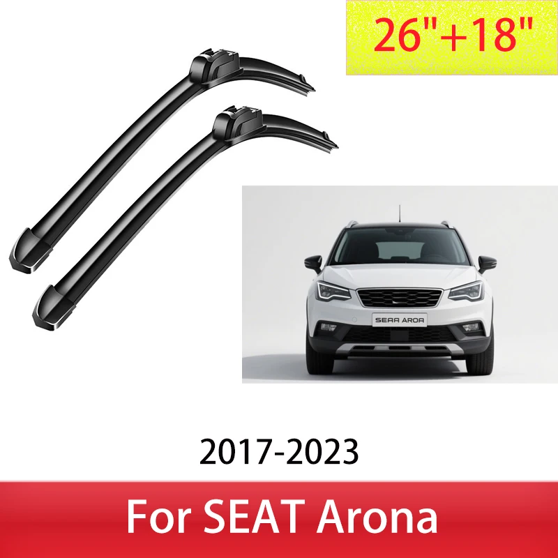 Wiper Front Wiper Blades For SEAT Arona 2017-2023 2018 2019 2020 2021 2022 Windshield Windscreen Front Window 26"+18"wiper blade
Wiper Front Wiper Blades For SEAT Arona 2017-2023 2018 2019 2020 2021 2022 Windshield Windscreen Front Window 26"+18"wiper blade