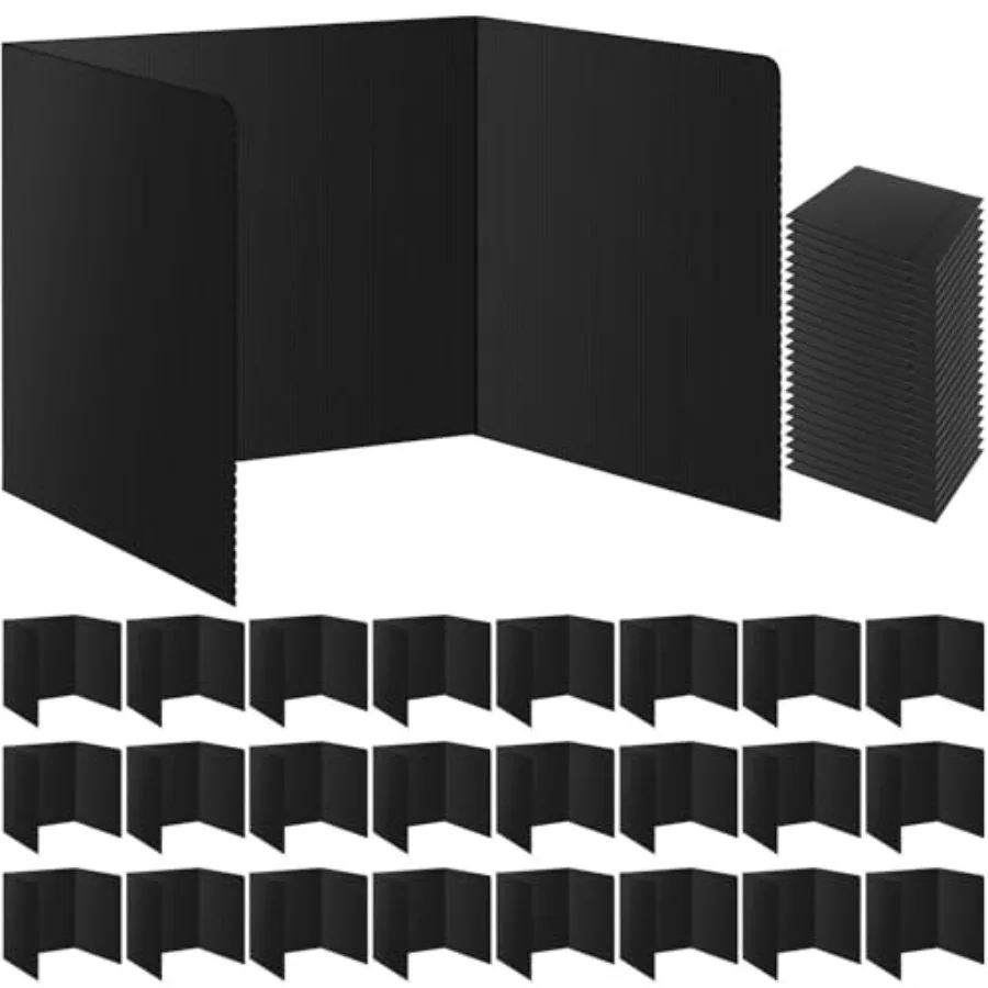24Pack Black Desk Dividers for Student, Privacy Folders for Classroom Students, Foldable Study Carrels Teacher Supplies, Easy-C
24Pack Black Desk Dividers for Student, Privacy Folders for Classroom Students, Foldable Study Carrels Teacher Supplies, Easy-C