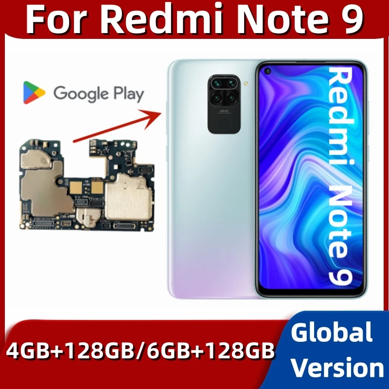 Motherboard for Xiaomi Redmi Note 9, Original Mainboard, 128GB, Global ROM
Motherboard for Xiaomi Redmi Note 9, Original Mainboard, 128GB, Global ROM