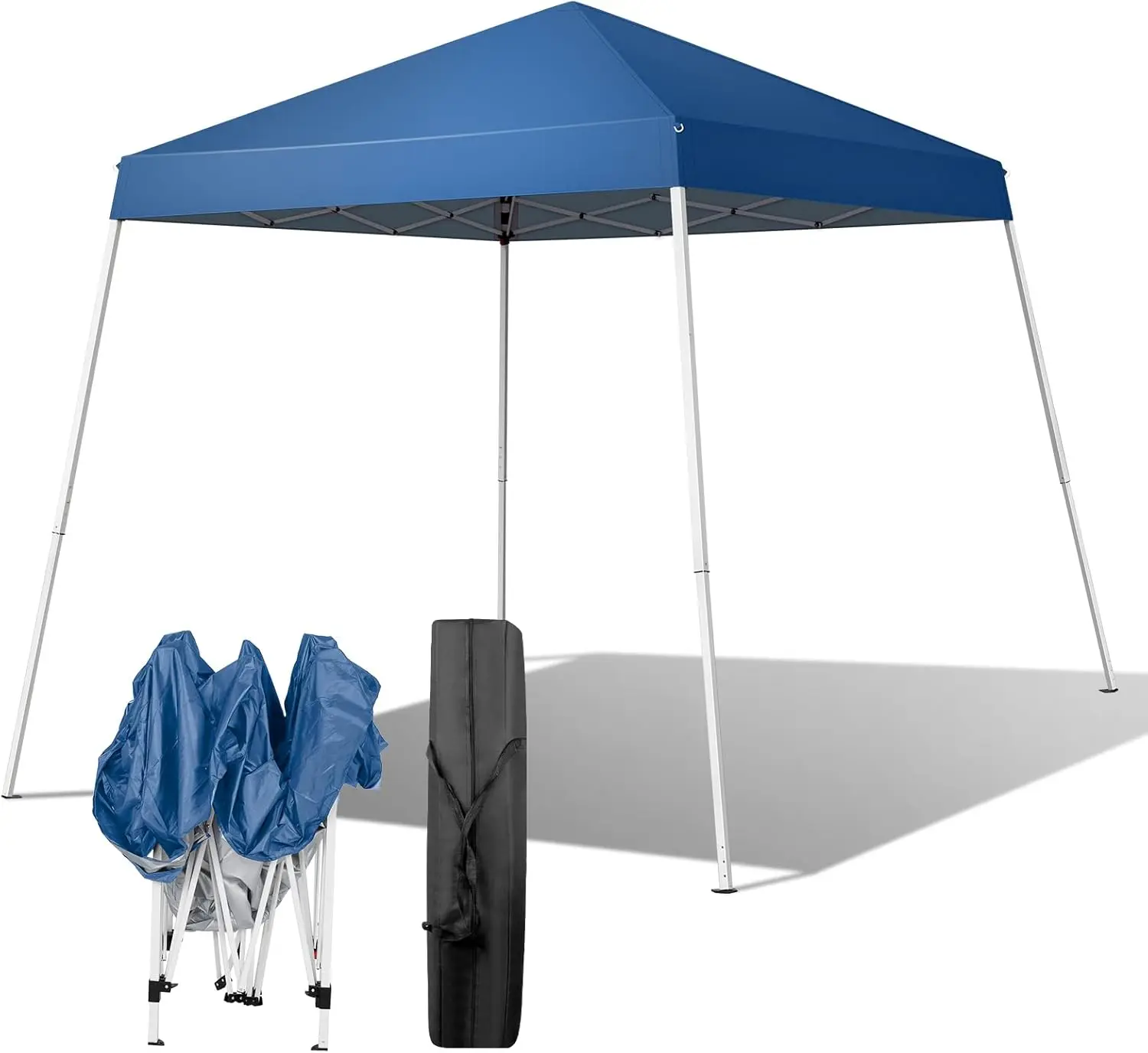 8x8 ft Pop Up Canopy Tent, Outdoor Foldable Portable Canopy for Camping, Patio, Easy Up Gazebo with Carry Bag Slant Legs
8x8 ft Pop Up Canopy Tent, Outdoor Foldable Portable Canopy for Camping, Patio, Easy Up Gazebo with Carry Bag Slant Legs