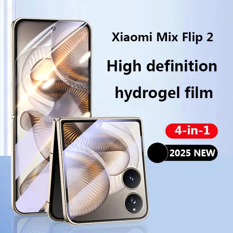 Гидрогелевая пленка 4 в 1, прозрачная матовая гидрогелевая пленка из ТПУ с защитой от отпечатков пальцев, полное покрытие для Xiaomi Mix Flip 
Гидрогелевая пленка 4 в 1, прозрачная матовая гидрогелевая пленка из ТПУ с защитой от отпечатков пальцев, полное покрытие для Xiaomi Mix Flip