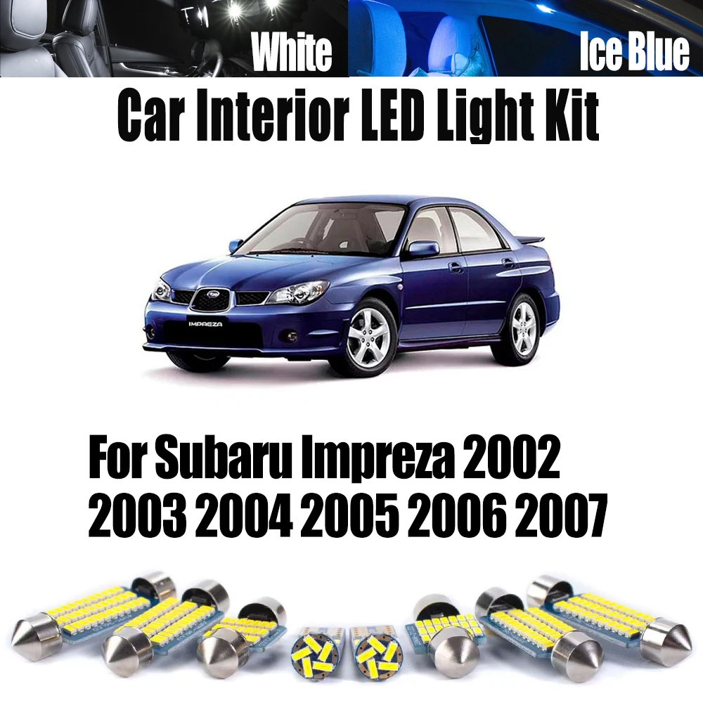 8Pcs Canbus LED Interior Map Dome Light For Subaru Impreza 2002 2003 2004 2005 2006 2007 Ceiling Trunk License Plate Bulbs Kit
8Pcs Canbus LED Interior Map Dome Light For Subaru Impreza 2002 2003 2004 2005 2006 2007 Ceiling Trunk License Plate Bulbs Kit
