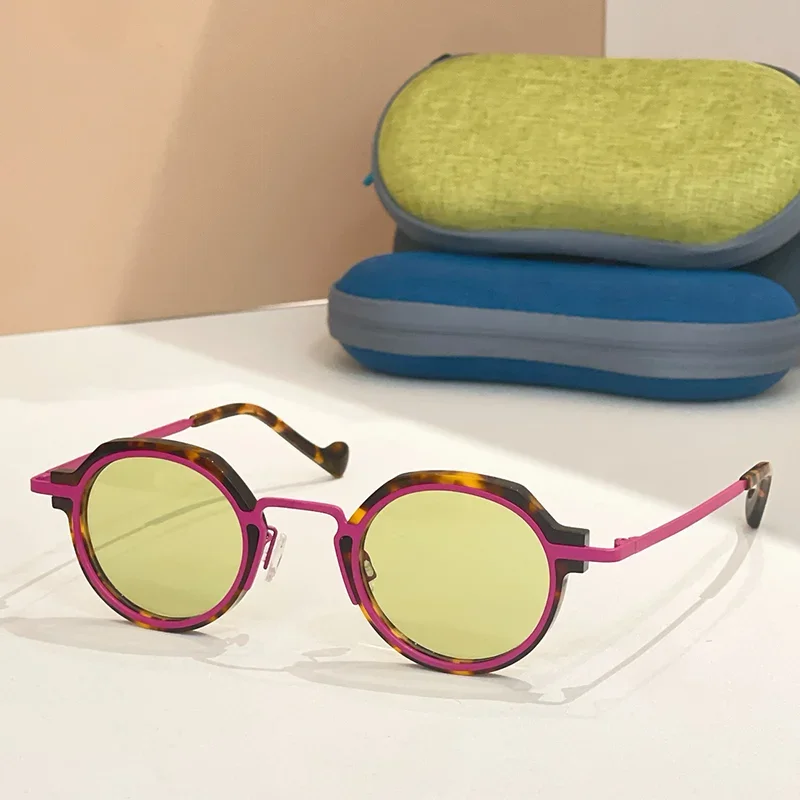 INS Fashion Niche Circular Tortoise Sunglasses for Women 2025 Trendy High Street Acetate Solar Glasses for Female
INS Fashion Niche Circular Tortoise Sunglasses for Women 2025 Trendy High Street Acetate Solar Glasses for Female