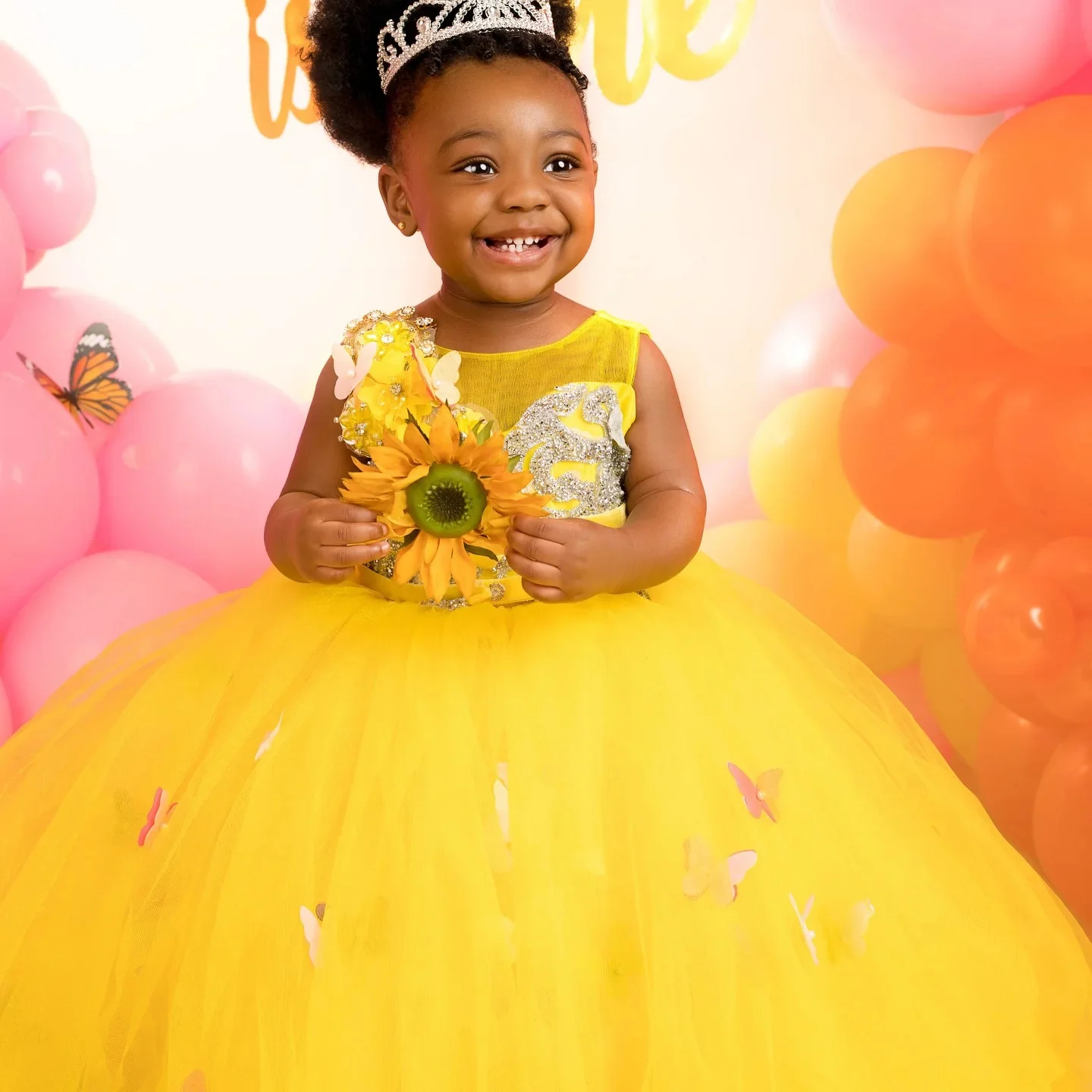 3D Butterfly Yellow Flower Girl Dress For Wedding Applique Tulle Puffy Princess Kids Birthday Party First Communion Ball Gowns
3D Butterfly Yellow Flower Girl Dress For Wedding Applique Tulle Puffy Princess Kids Birthday Party First Communion Ball Gowns