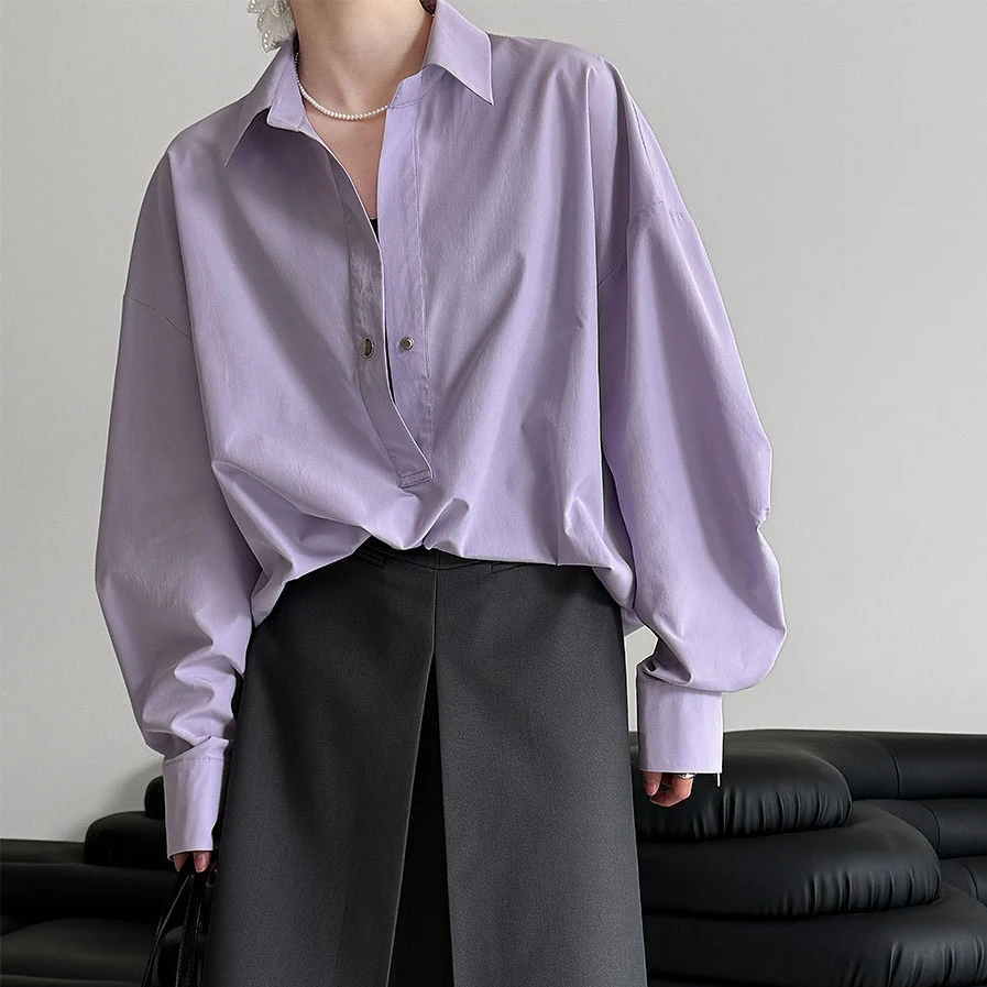 Women Blouses Shirt Turn Down Collar Full Sleeve Tops Casual Loose Solid Y2k Streetwear Elegant Splice Shirts 2026 Summer
Women Blouses Shirt Turn Down Collar Full Sleeve Tops Casual Loose Solid Y2k Streetwear Elegant Splice Shirts 2026 Summer