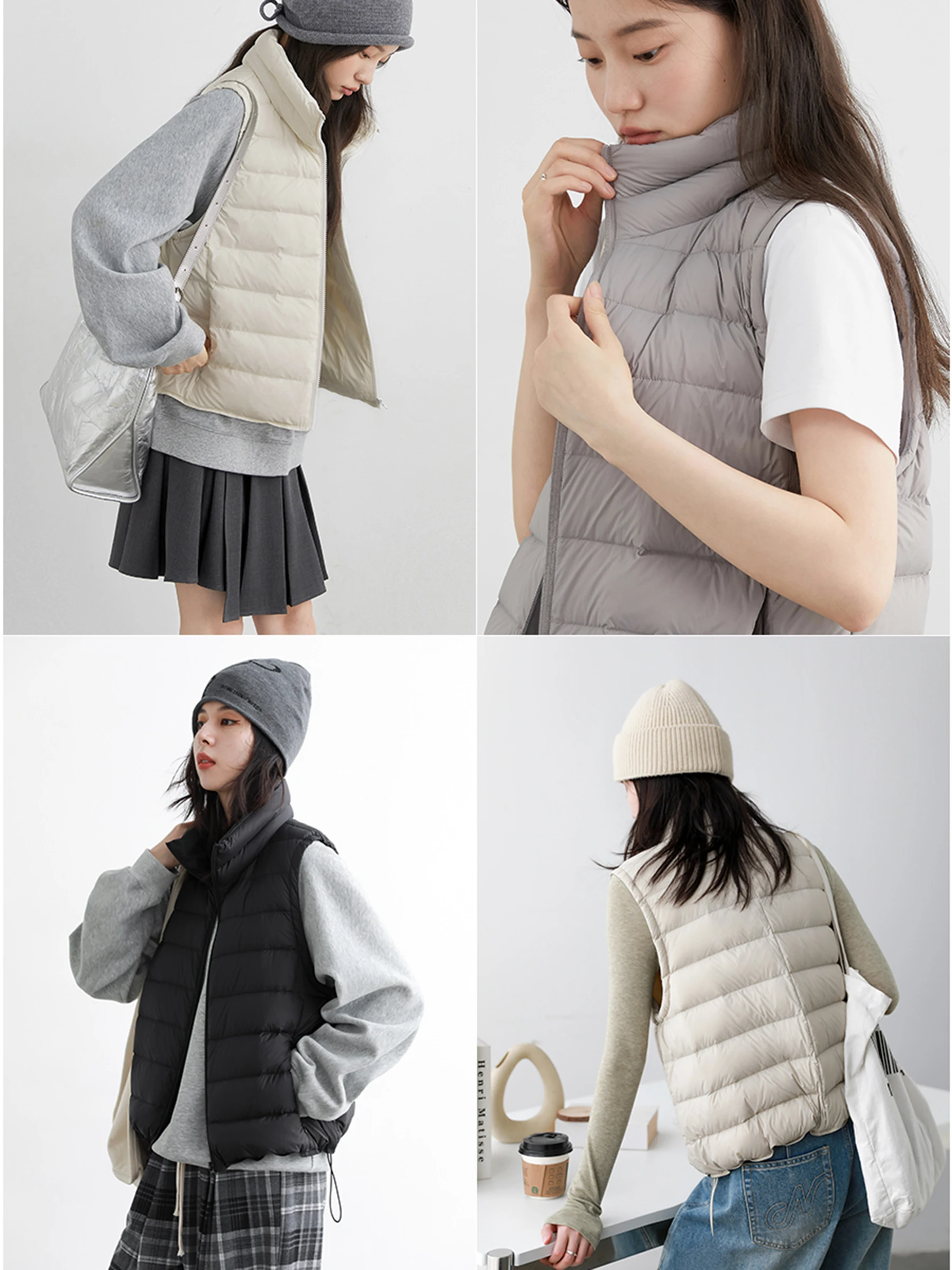 CHICVEN Winter New Lightweight White Du down Stand Collar Vest Svel Warmth Faion Women's Straight Cut Sle Coat
CHICVEN Winter New Lightweight White Du down Stand Collar Vest Svel Warmth Faion Women's Straight Cut Sle Coat