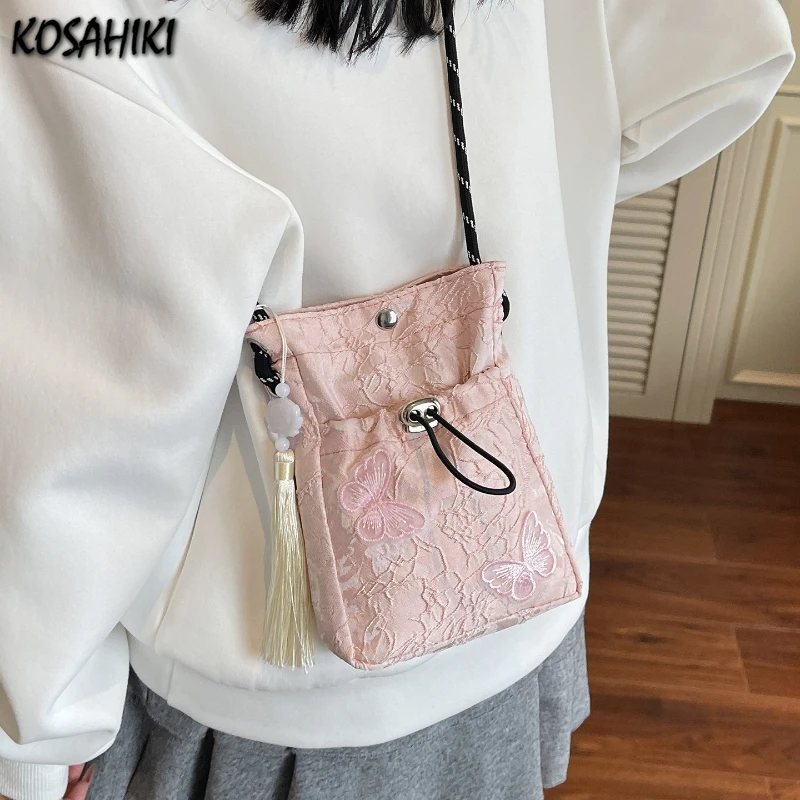 Y2k Aesthetic Butterfly Embroidery Mini Cellphone Bag Fashion Tassel All Match Shoulder Bags Women Pleated Handbags Crossbody
Y2k Aesthetic Butterfly Embroidery Mini Cellphone Bag Fashion Tassel All Match Shoulder Bags Women Pleated Handbags Crossbody