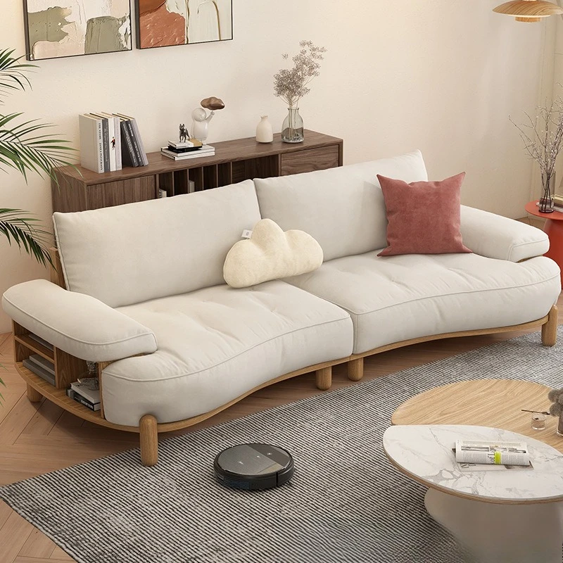 Japanese-style solid wood sofa modern living room Nordic simple curved designer log small apartment storage
Japanese-style solid wood sofa modern living room Nordic simple curved designer log small apartment storage