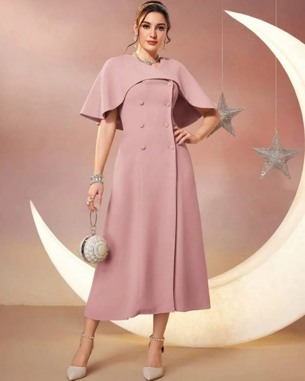 Customized Exquisite Jersey Button Draped A-line Scoop Neck Midi Dresses Homecoming Dresses Modern Style Pastrol Unisex Chinese
Customized Exquisite Jersey Button Draped A-line Scoop Neck Midi Dresses Homecoming Dresses Modern Style Pastrol Unisex Chinese