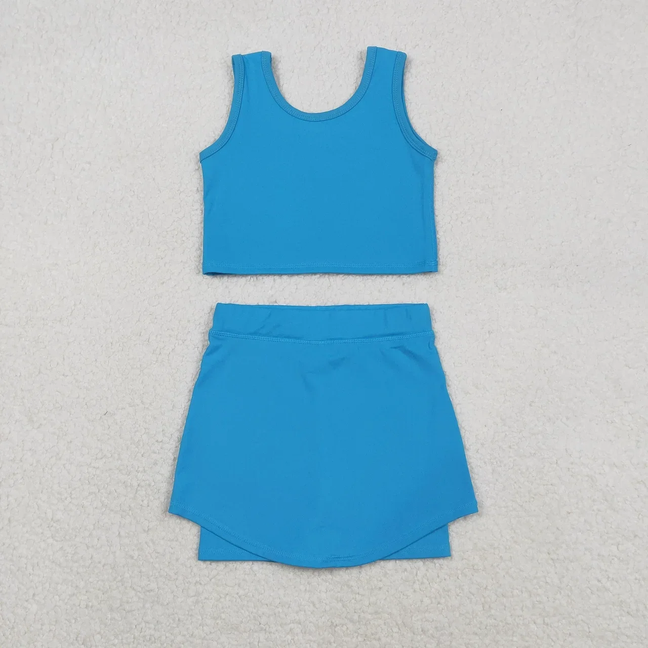 Wholesale Baby Girl Yoga Active Sleeveless Clothing Toddler Blue Shirt Skirt Shorts Kids Girls Skort Set Athletic Clothes
Wholesale Baby Girl Yoga Active Sleeveless Clothing Toddler Blue Shirt Skirt Shorts Kids Girls Skort Set Athletic Clothes