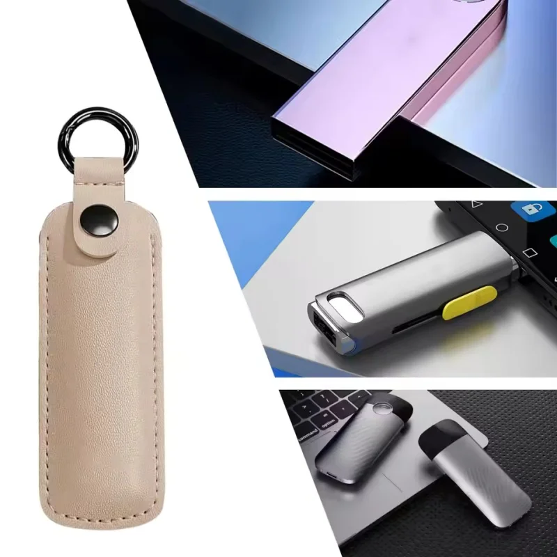 Leather U Disk Pouch Key Ring Holder USB Flash Drive Storage Bag Pendrive Protective Cover Memory Stick Case
Leather U Disk Pouch Key Ring Holder USB Flash Drive Storage Bag Pendrive Protective Cover Memory Stick Case