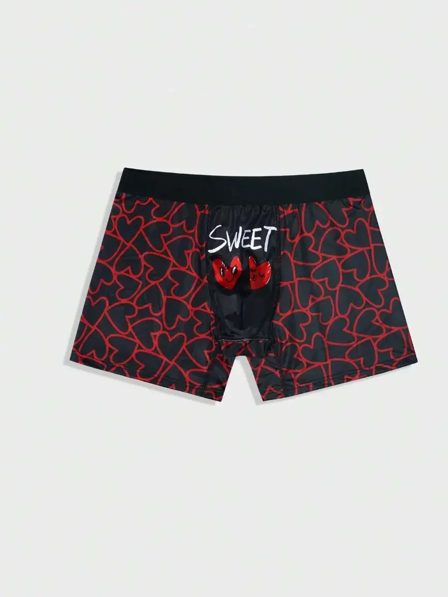Mens Heart Pattern Boxer Briefs With Letter Print
Mens Heart Pattern Boxer Briefs With Letter Print