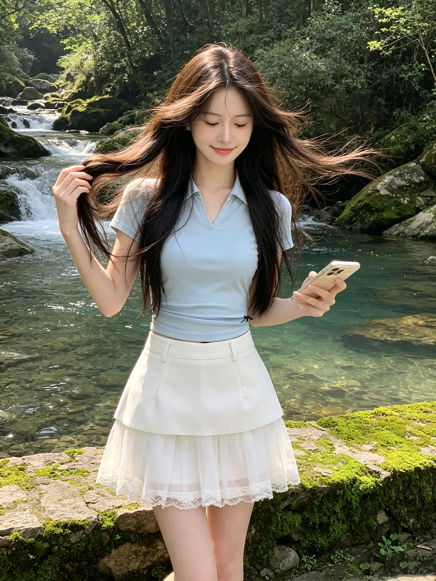 Korean Style Pure Girl White Lace Splicing Mesh A-Line Skirt High Waist Women's Anti-Light Short Skirt
Korean Style Pure Girl White Lace Splicing Mesh A-Line Skirt High Waist Women's Anti-Light Short Skirt