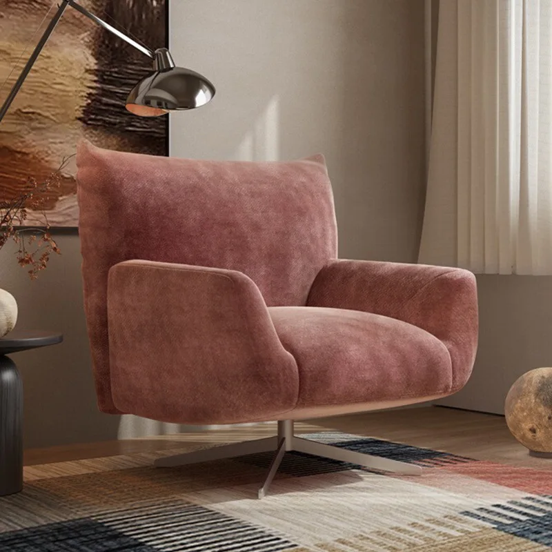 Sofa Designer High-end Chenille Fabric Rotating Backrest Leisure Chair Solid Wood
Sofa Designer High-end Chenille Fabric Rotating Backrest Leisure Chair Solid Wood