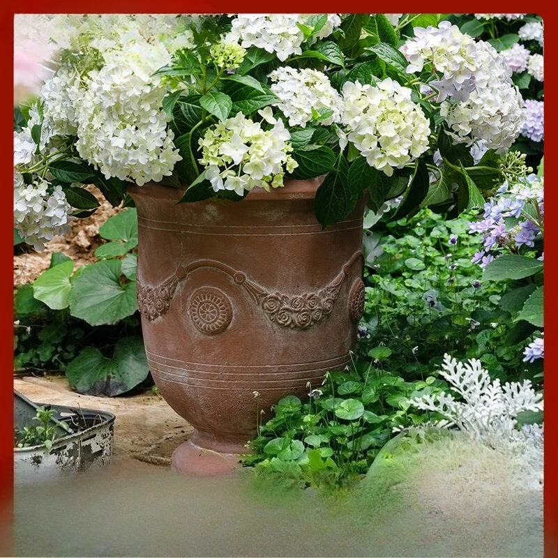 Large Mouth Vintage Terracotta Planter,Distressed Antique Flower Pot for Outdoor Garden Patio Decor, Rustic Heavy-Duty Yard Vase
Large Mouth Vintage Terracotta Planter,Distressed Antique Flower Pot for Outdoor Garden Patio Decor, Rustic Heavy-Duty Yard Vase