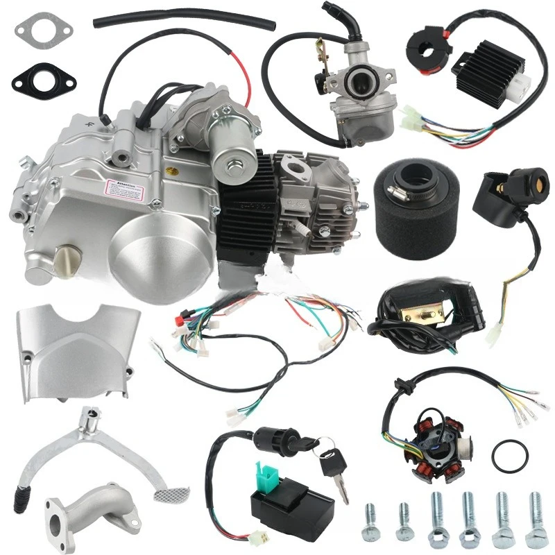 Four-stroke 110cc off-road vehicle engine bus coil electrical components automatic clutch 3+1 engine system assembly
Four-stroke 110cc off-road vehicle engine bus coil electrical components automatic clutch 3+1 engine system assembly