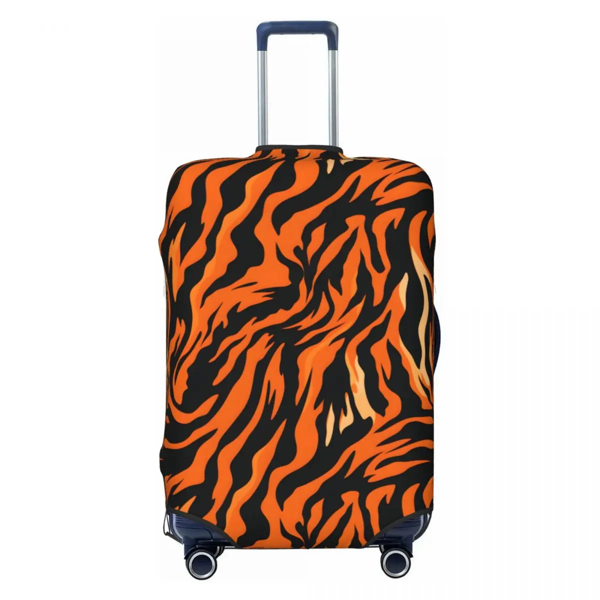 Custom Solid Orange Black Tiger Stripe Print Luggage Cover Cute Suitcase Protector Covers Suit For 18-32 inch
Custom Solid Orange Black Tiger Stripe Print Luggage Cover Cute Suitcase Protector Covers Suit For 18-32 inch