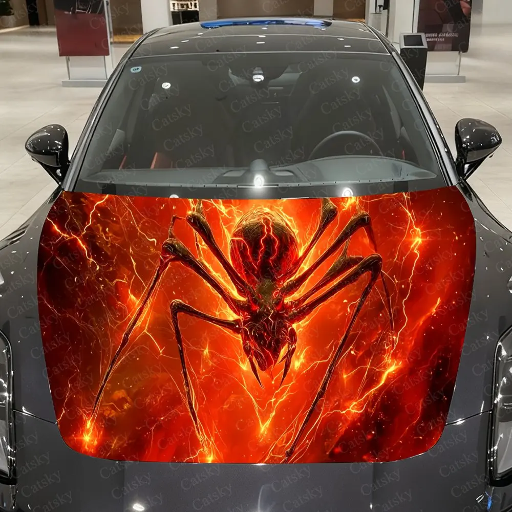 Blazing Lava Earth-Splitting Giant Spider Car Vinyl Wrap, PVC Material Waterproof Car Hood Sticker, Self-Adhesive Scratch-Resist
Blazing Lava Earth-Splitting Giant Spider Car Vinyl Wrap, PVC Material Waterproof Car Hood Sticker, Self-Adhesive Scratch-Resist