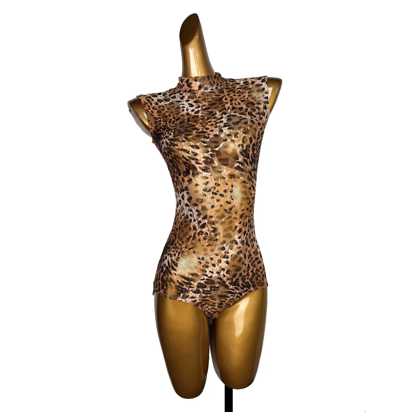 New Women Latin Dance Sexy Mesh Perspective Leopard Print Bodysuit Samba Modern Ballroom Dance Costume Latin Dance Top DQL12681
New Women Latin Dance Sexy Mesh Perspective Leopard Print Bodysuit Samba Modern Ballroom Dance Costume Latin Dance Top DQL12681