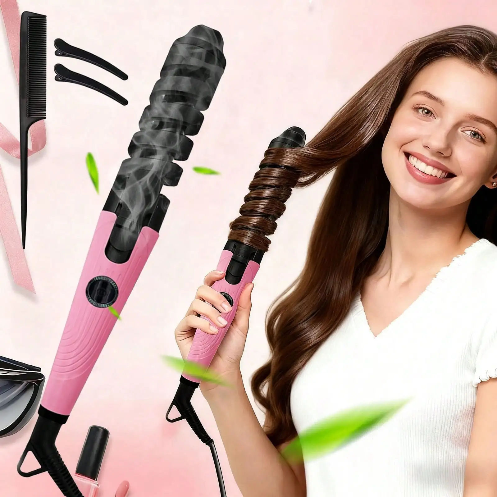 Fast Electric Curling Iron Roller Spiral Curler |Hair Styling Tools, Women'S Gifts bigodini capelli hair flat iron
Fast Electric Curling Iron Roller Spiral Curler |Hair Styling Tools, Women'S Gifts bigodini capelli hair flat iron