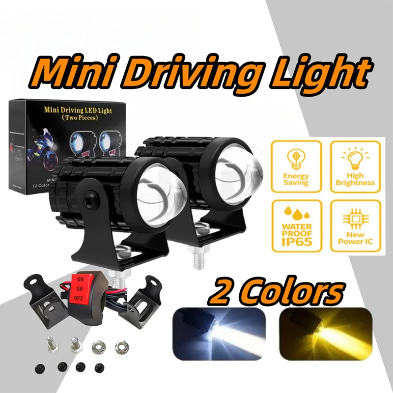 8V-80V 2PCS Mini Driving Light Spot Light Headlight White+Yellow Waterproof Universal Lights
8V-80V 2PCS Mini Driving Light Spot Light Headlight White+Yellow Waterproof Universal Lights