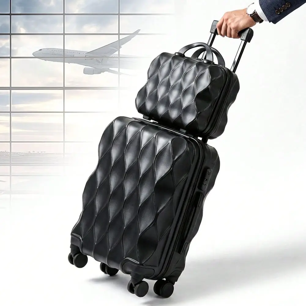 On Luggage And 14 Mini Cosmetic Cases, Hard Shell ABS Suitcase With Double Spinner Wheels, Lightweight Expandable Rolling Suit
On Luggage And 14 Mini Cosmetic Cases, Hard Shell ABS Suitcase With Double Spinner Wheels, Lightweight Expandable Rolling Suit