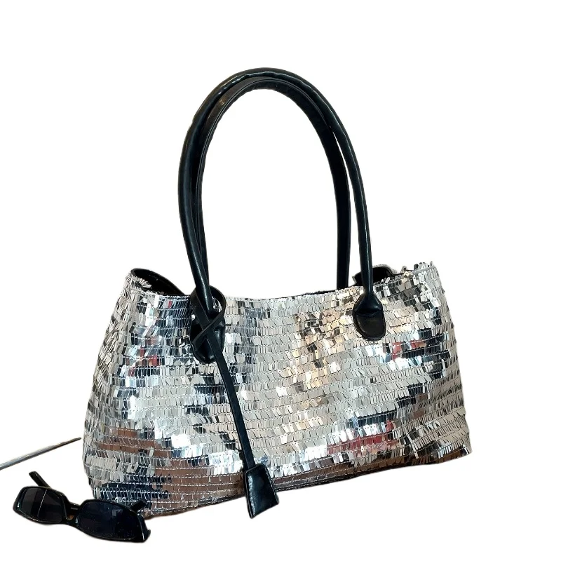 Fashion Sequin Design Sense Shoulder Bag Women's New Large Capacity Exquisite Sweet Versatile Tote Bag High Appearance Level
Fashion Sequin Design Sense Shoulder Bag Women's New Large Capacity Exquisite Sweet Versatile Tote Bag High Appearance Level