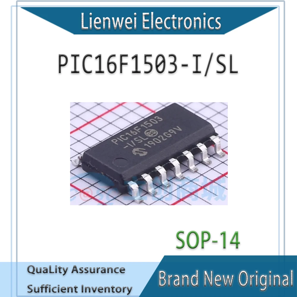 100% New Original PIC16F1503 PIC16F1503-I/SL IC MCU Chipset SOP-14 
100% New Original PIC16F1503 PIC16F1503-I/SL IC MCU Chipset SOP-14