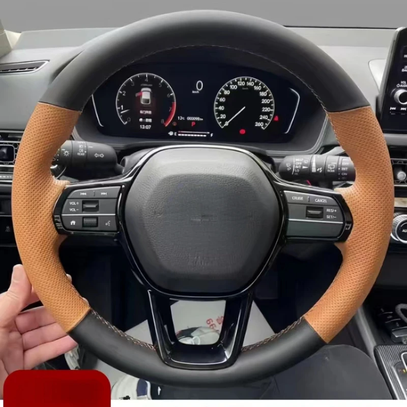 Suitable For Honda CIVIC 2023 Hand Sewing Leather Steering Wheel Cover Anti slip and sweat absorption
Suitable For Honda CIVIC 2023 Hand Sewing Leather Steering Wheel Cover Anti slip and sweat absorption