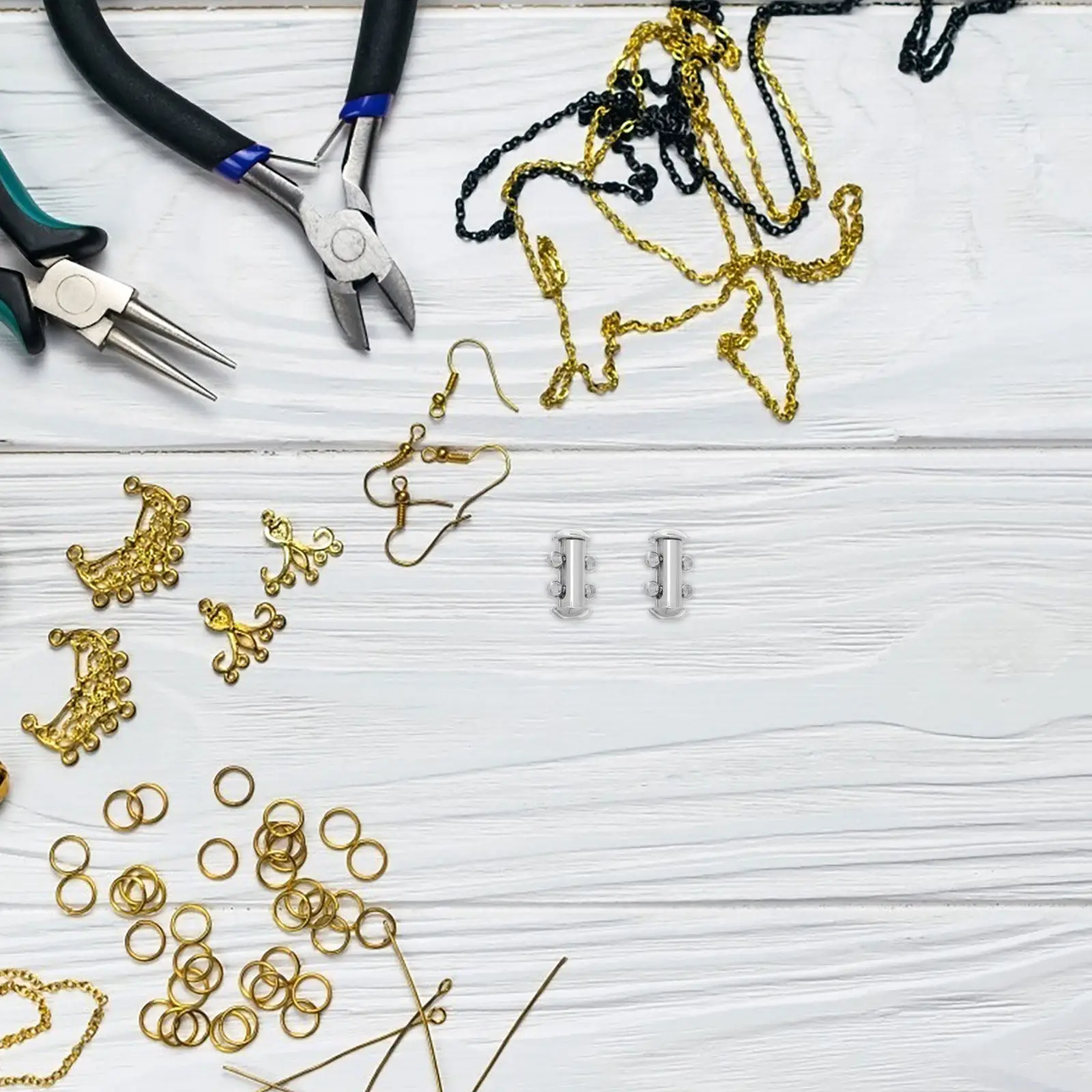 5Pcs Double Layer Necklace Clasp Stainless Steel Durable Jewelry Connector Multi Necklace Layering Bracelet Fastener Accessories
5Pcs Double Layer Necklace Clasp Stainless Steel Durable Jewelry Connector Multi Necklace Layering Bracelet Fastener Accessories