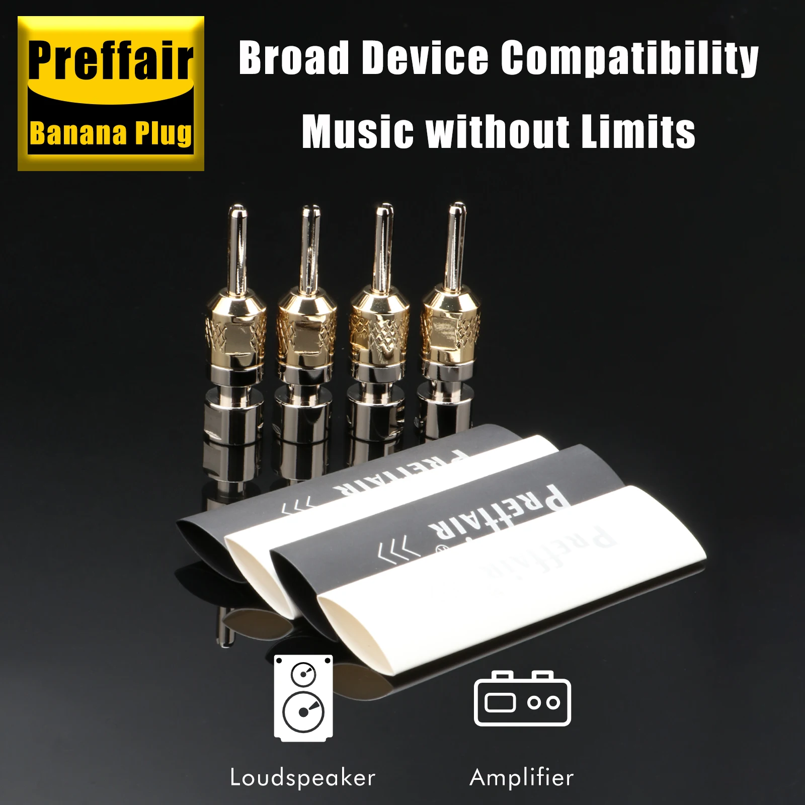 Preffair BA1481R Hi-End Rhodium Plated Self- Locking Speaker Cable Banana Plug Connector For DIY Speaker Wire Audio/Video
Preffair BA1481R Hi-End Rhodium Plated Self- Locking Speaker Cable Banana Plug Connector For DIY Speaker Wire Audio/Video