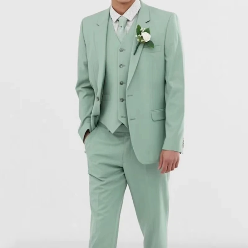 Men Suit 3 Pieces Solid With Lapel Single Button For Wedding Banquet Birthday Party Work Set Jacket Vest With Pants
Men Suit 3 Pieces Solid With Lapel Single Button For Wedding Banquet Birthday Party Work Set Jacket Vest With Pants