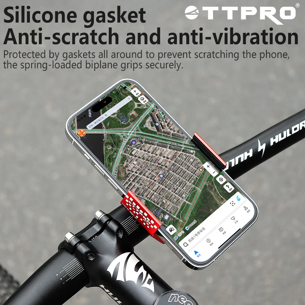 TTPRO 360° rotary mobile phone stand aluminum alloy durable hidden model MTB road bicycle Cycling navigation mobile phone stand
TTPRO 360° rotary mobile phone stand aluminum alloy durable hidden model MTB road bicycle Cycling navigation mobile phone stand