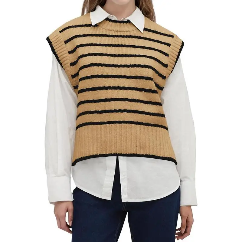 Striped Knit Vest Top Women's Fashion Spring 2026 Inner Wear Regular Length Other Material 100% Inner Match with Mall
Striped Knit Vest Top Women's Fashion Spring 2026 Inner Wear Regular Length Other Material 100% Inner Match with Mall
