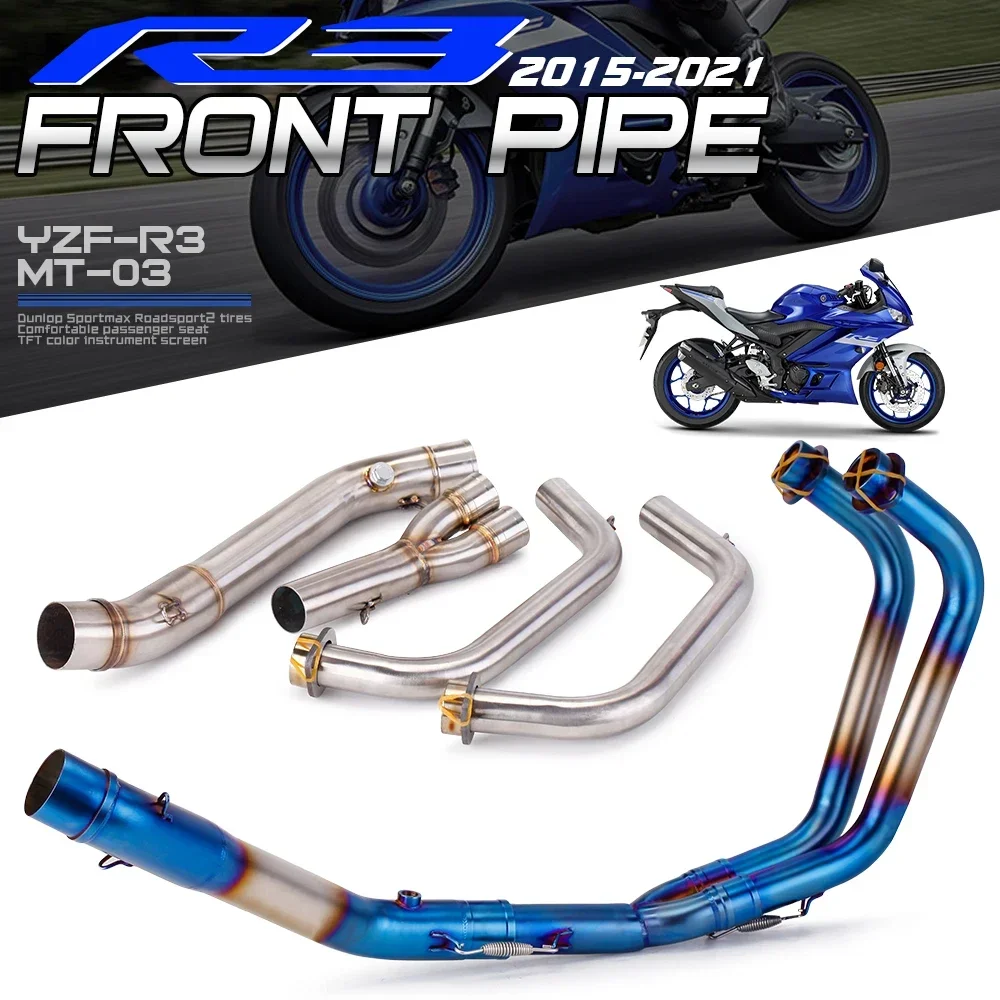 YZF R25 R3 MT03 Full Exhaust System pipe middle pipe slip on for YAMAHA YZF MT03 R25 R3 2015 2016 2017 2018 2020 without exhaust
YZF R25 R3 MT03 Full Exhaust System pipe middle pipe slip on for YAMAHA YZF MT03 R25 R3 2015 2016 2017 2018 2020 without exhaust