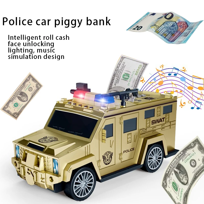 Voice Transport Vehicle Car Cash Money Storage Tank, Police Car Automatic Password ATM Machine Piggy Bank, Birthday Gift
Voice Transport Vehicle Car Cash Money Storage Tank, Police Car Automatic Password ATM Machine Piggy Bank, Birthday Gift