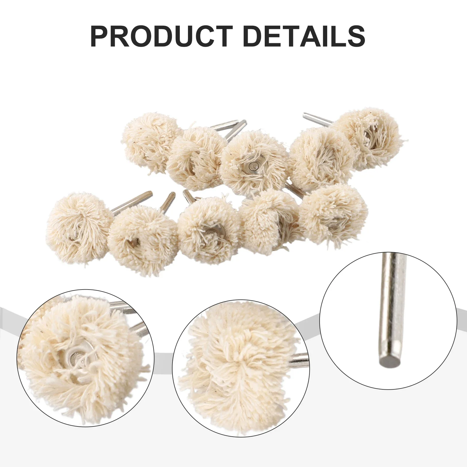 10pc 3mm 2.35mm Wool Polishing Brush Accessories Grinding Polishing Wheel Grinding Head Drill Rotary Tool Accessories
10pc 3mm 2.35mm Wool Polishing Brush Accessories Grinding Polishing Wheel Grinding Head Drill Rotary Tool Accessories