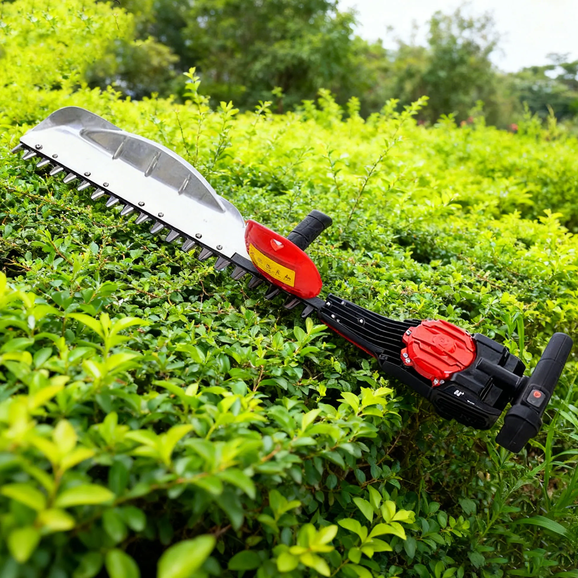 Аккумуляторный кусторез с длительным сроком службы, высокопроизводительный литиевый, для быстрой и легкой стрижки, триммер-кусторез
Аккумуляторный кусторез с длительным сроком службы, высокопроизводительный литиевый, для быстрой и легкой стрижки, триммер-кусторез